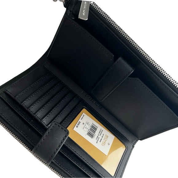 MICHAEL KORS Logo Metallic Jet Travel 3 pieces Wristlet, Duffel & Satchel Bag - Picture 6 of 10